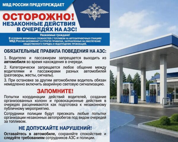 На АЗС вводятся новые правила против митинга после пресечения провокаций в нескольких регионах