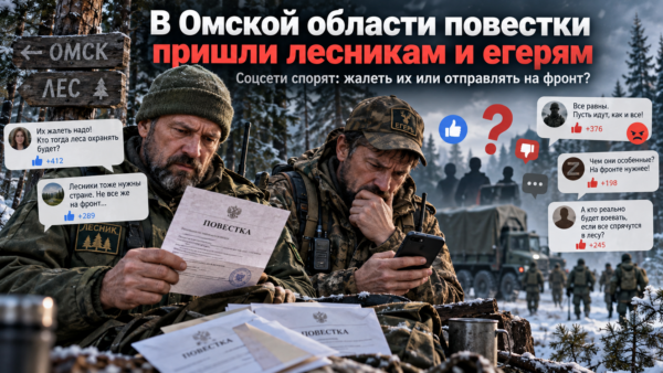 «Мужики, вы с лука стреляли или где?» В Омской области повестки пришли лесникам и егерям — соцсети спорят, жалеть их или отправлять на фронт